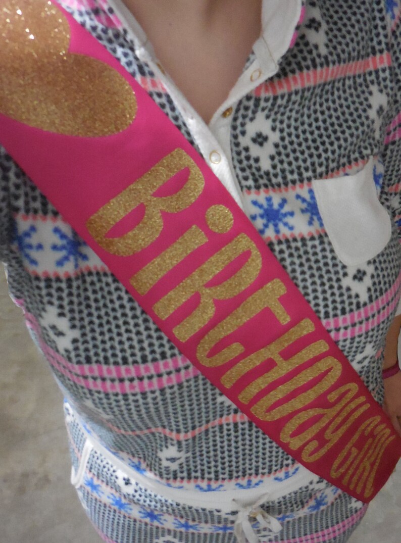 Birthday Girl Sash Happy Birthday Sash Custom Birthday Sash Etsy