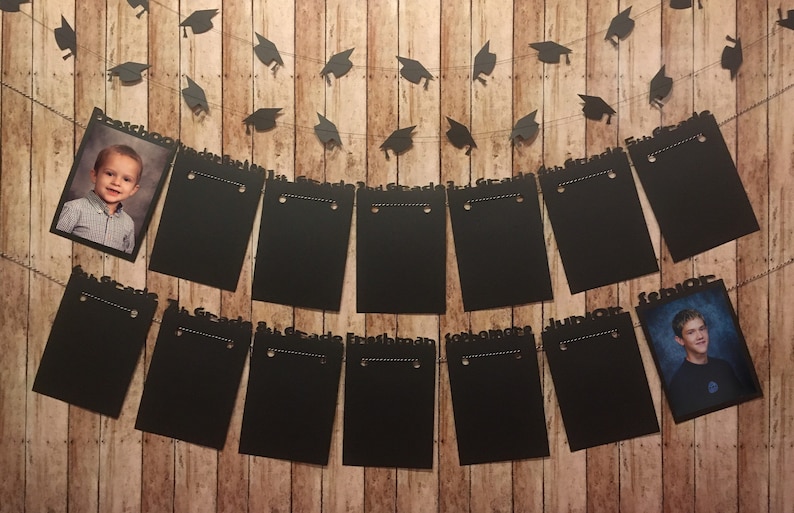Graduation Photo Banner - Yearly School Photo Display - Block Font image 5