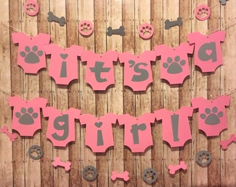Puppy Baby Shower Banner - Baby Outfit