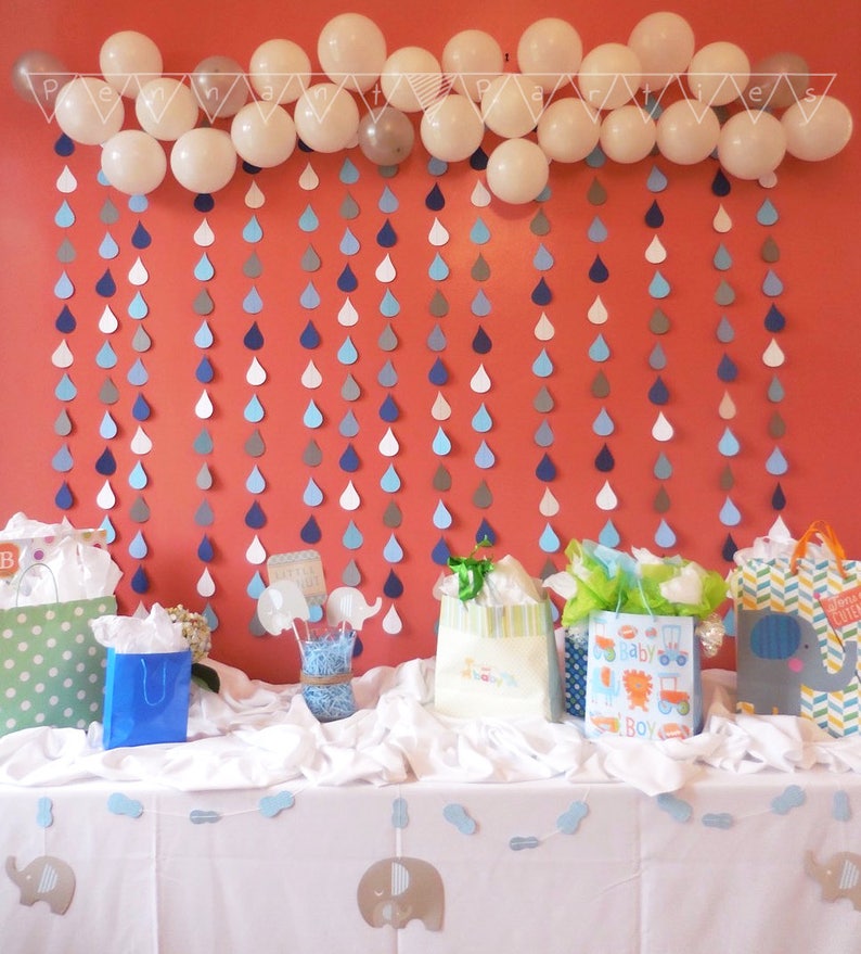 Raindrop Backdrop Table Backdrop Sprinkle Backdrop Shower Etsy