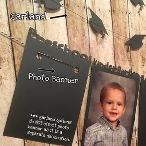 Graduation Photo Banner - Yearly School Photo Display - Block Font image 3