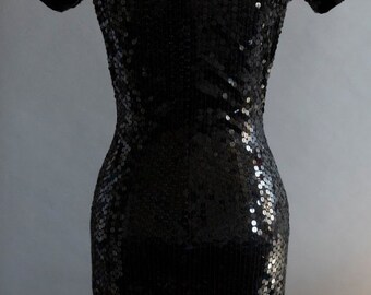 slim fit dress slacks Princess Polly Women's Miss Me Sequin Minidress - Black main image 1