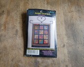 Cross My Heart - Amish Quilt Kit - Flower basket - Counted Cross Stitch Kit