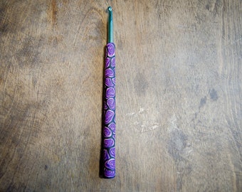 Crochet Hook   - 4.5mm - Polymer Clay Handle