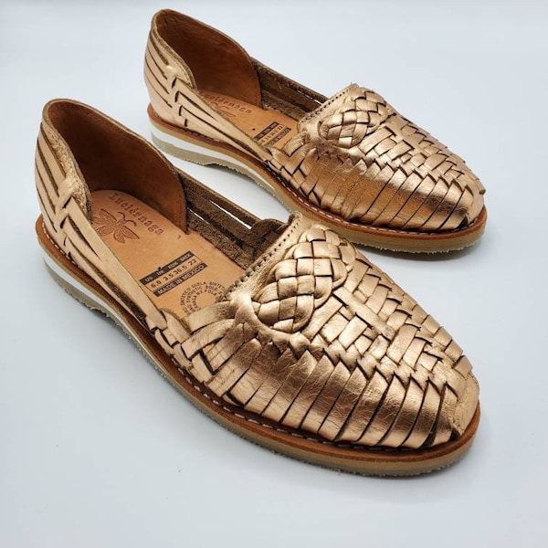Mirnita Mexican Huaraches Gold