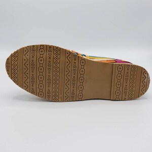 multicolor huarache sandals