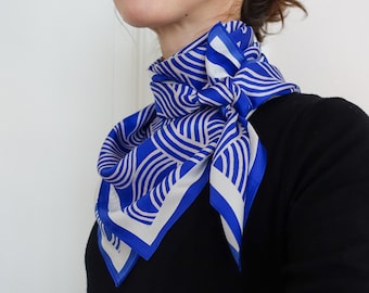 Szalik jedwabny Ramen 90 cm, 100% jedwabiu, luksusowe ubranie, kwadratowy szalik z jedwabiu twill w stylu francuskim, prawdziwy jedwab, bandana jedwabna, szalik kwadratowy, szalik na szyję