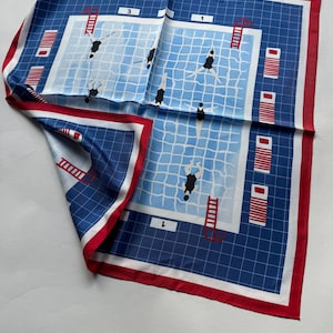 The Pool, 65 cm Seidenschal, 100% Seide, Luxusbekleidung, Quadratschal aus Seide, echte Seide, Seidentuch, Quadratschal, Kopftuch aus Seide