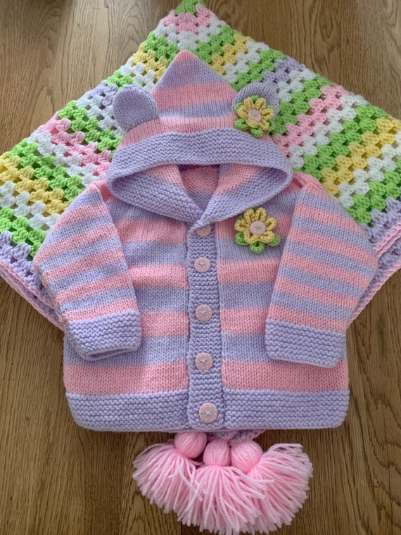 baby girl cardigan with hood