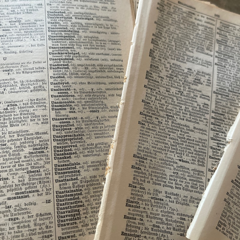 Dictionary Page - Etsy