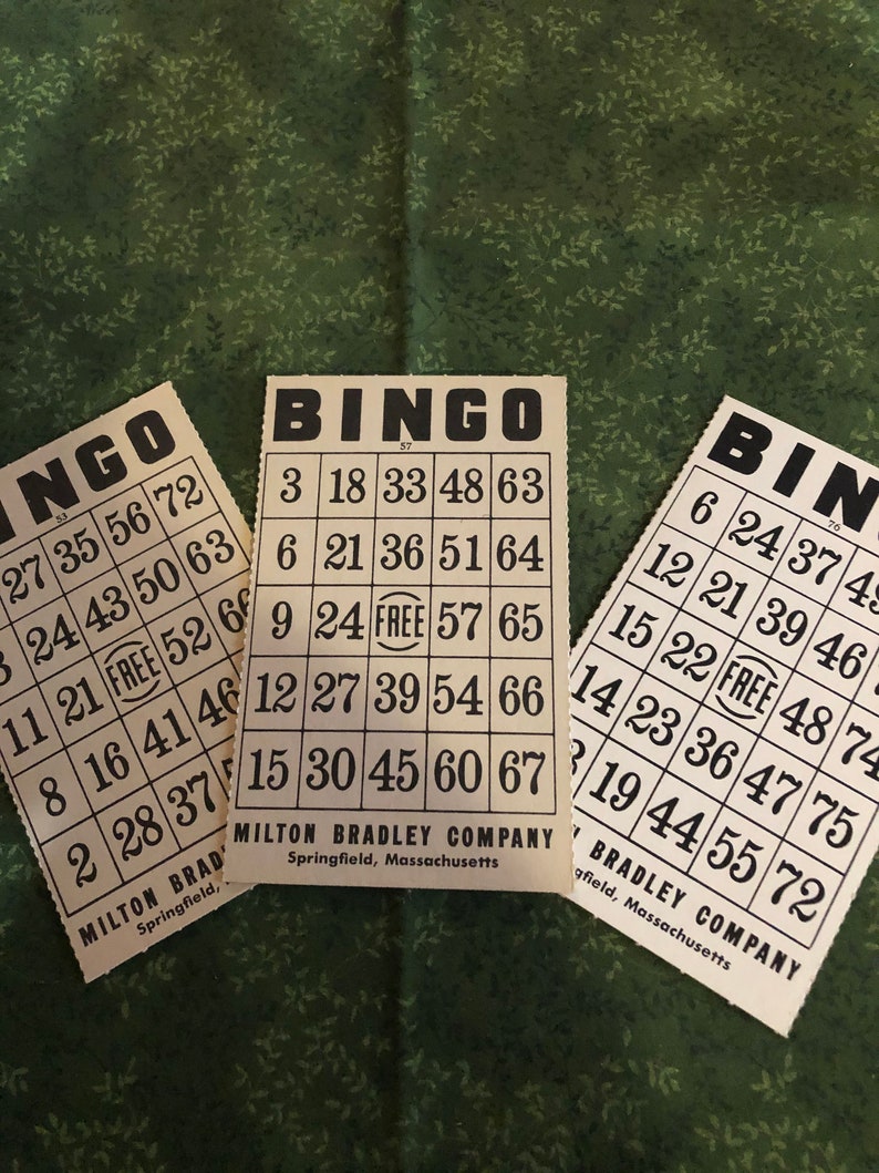1960’s Vintage Bingo Cards - Etsy