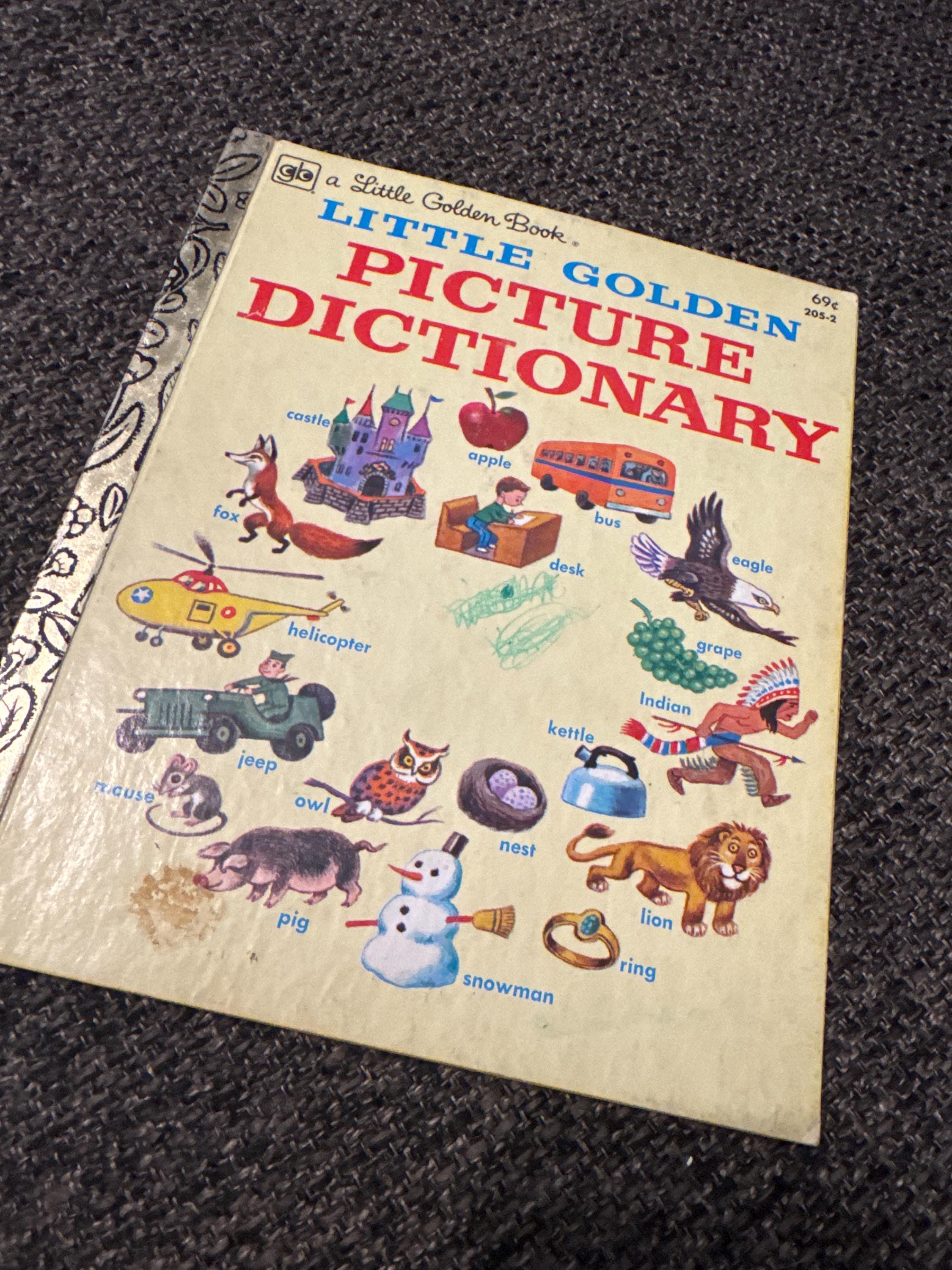 Picture Dictionary (little Golden Book) 1980 - Etsy