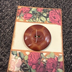 Vintage Style Printed Button Cards With Vintage Buttons. - Etsy
