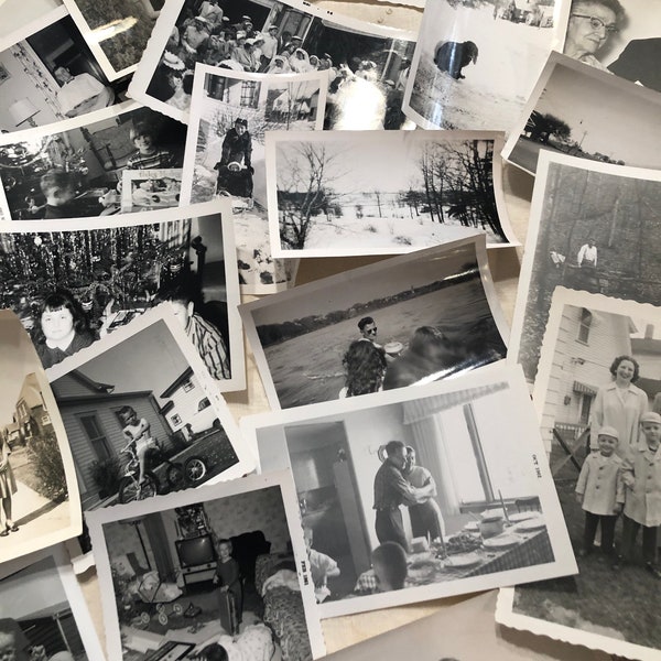 20 photos vintage en noir et blanc