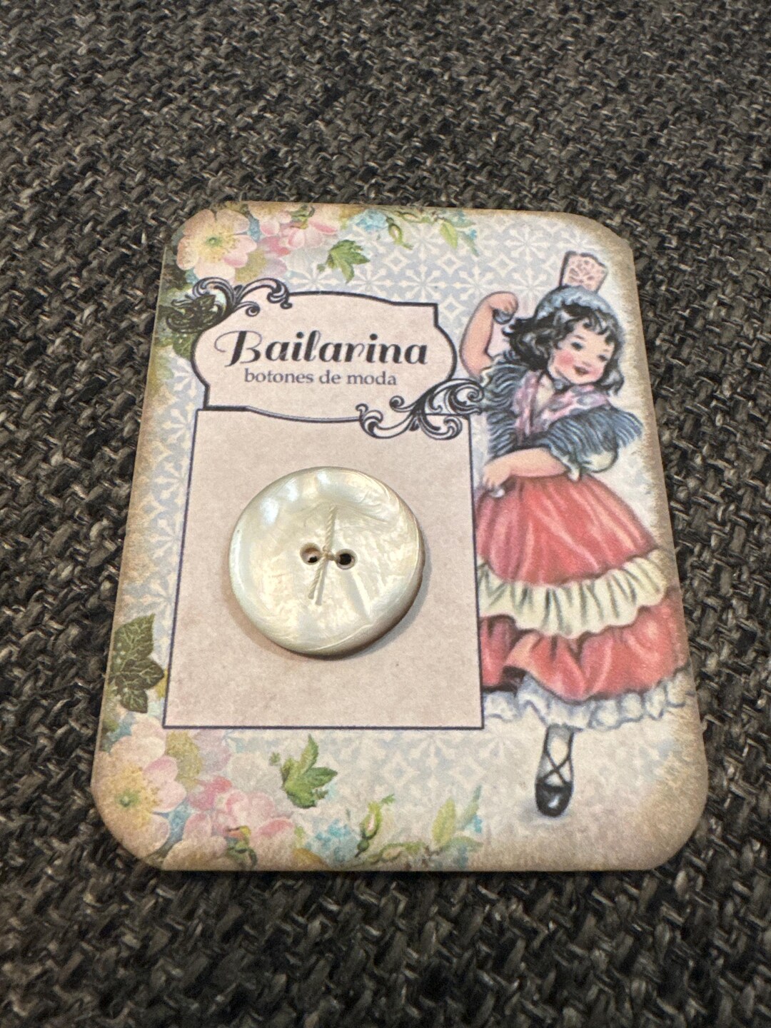 Vintage Style Printed Button Cards With Vintage Buttons. - Etsy