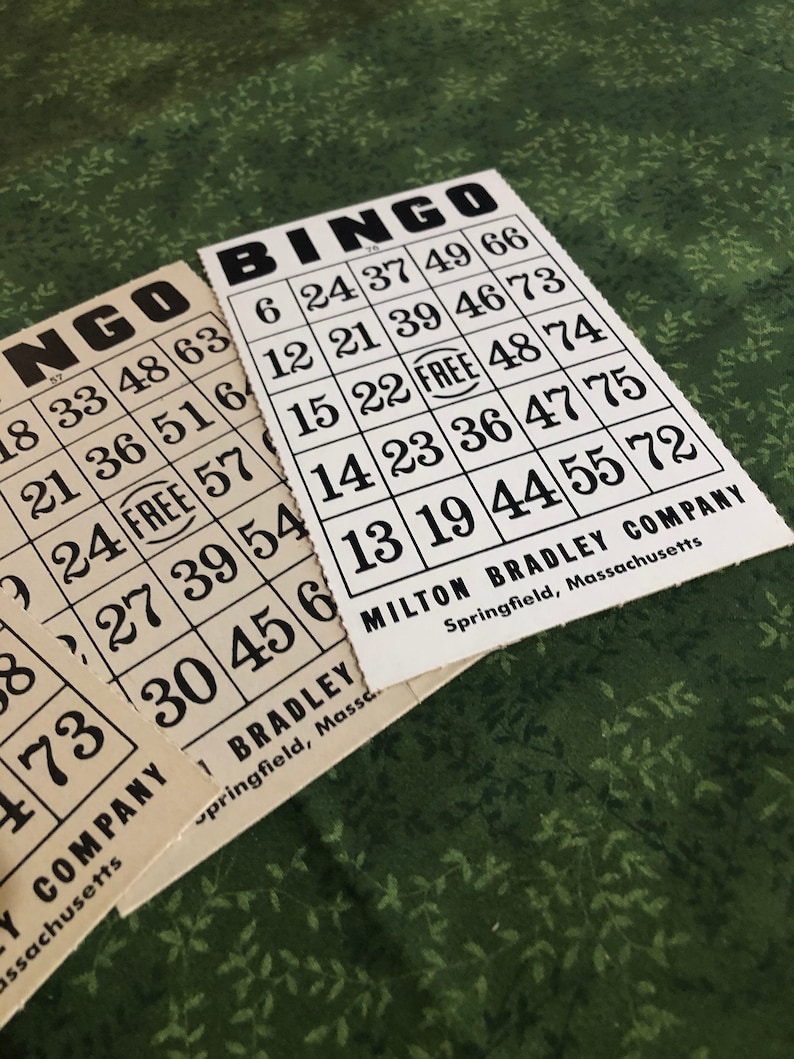1960’s Vintage Bingo Cards - Etsy