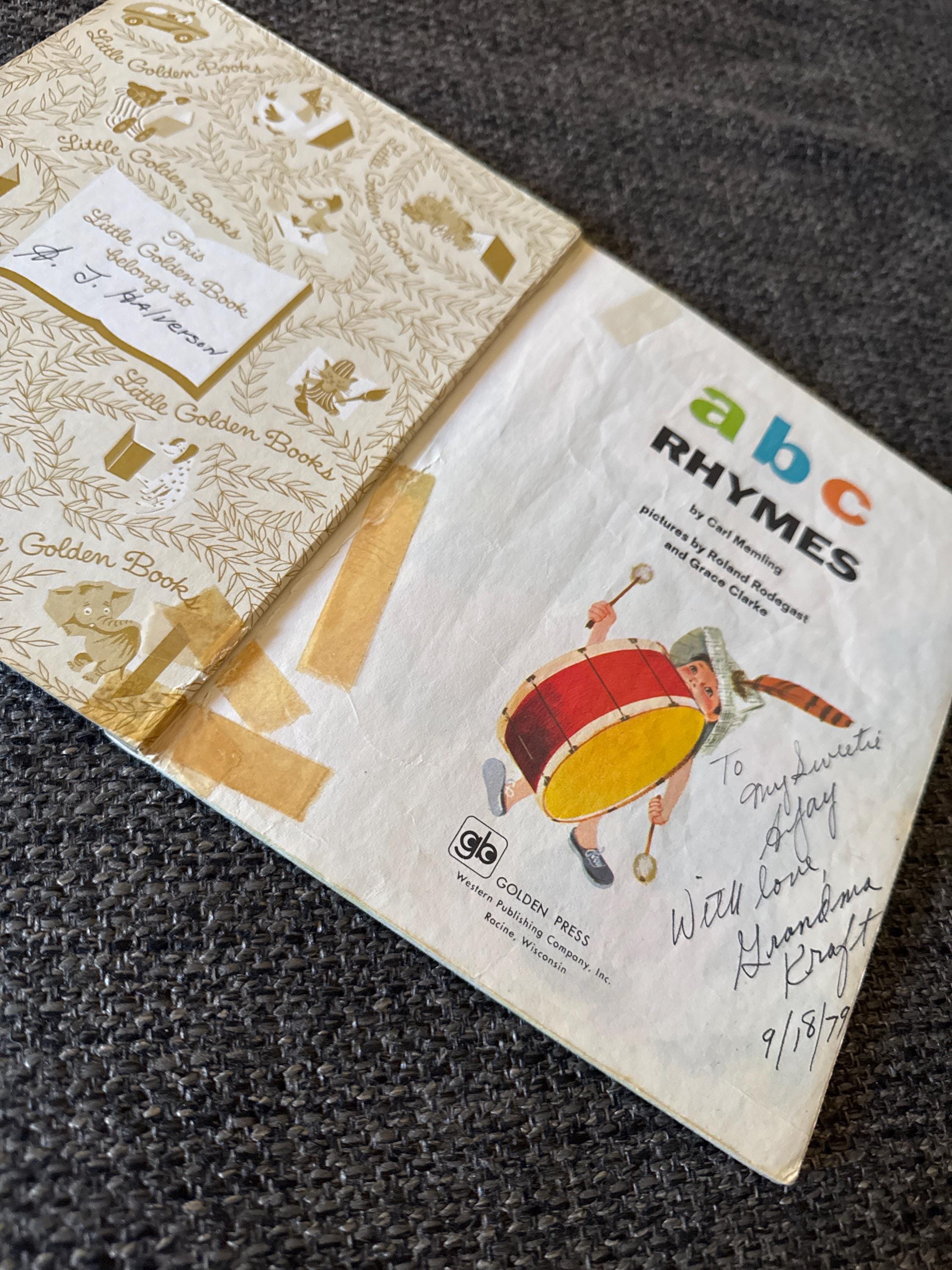 ABC Rhymes (little Golden Book) 1979 - Etsy