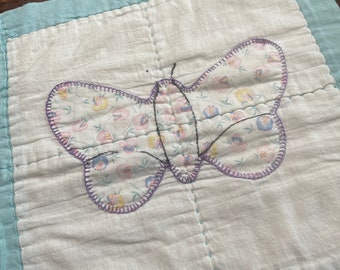 1 Vintage Quilt Piece for Slow Stitching, Journaling and crafting