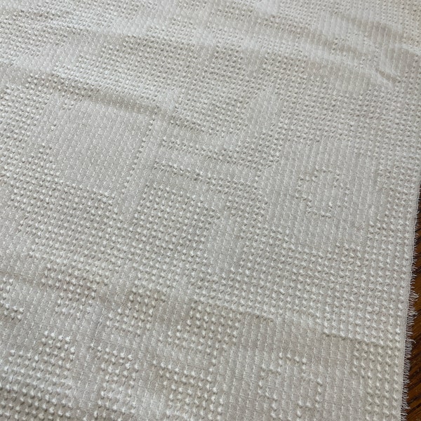 Beautiful Piece of White Vintage Hobnail Bedspread