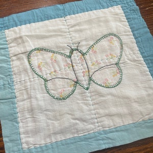 1 Vintage Quilt Piece for Slow Stitching, Journaling and crafting