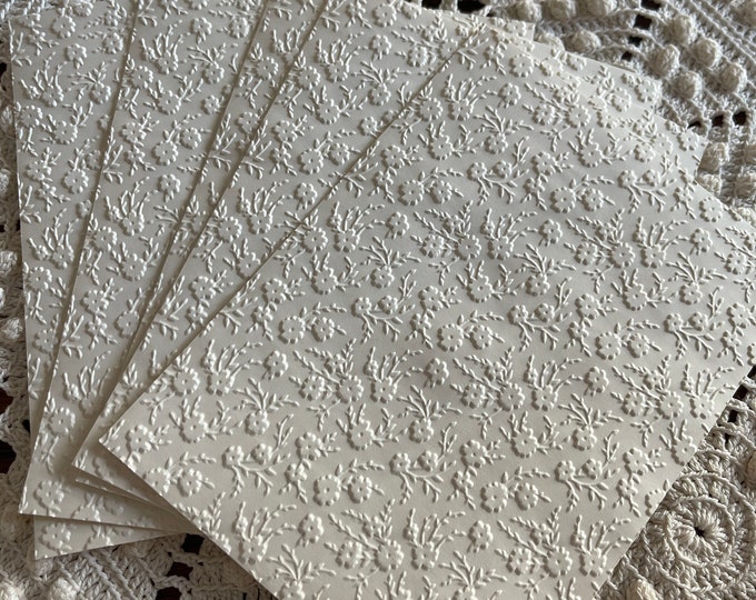 5 Beautiful Embossed Envelopes Etsy