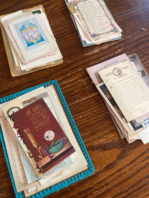 15 Pieces of Vintage Religious Ephemera Etsy