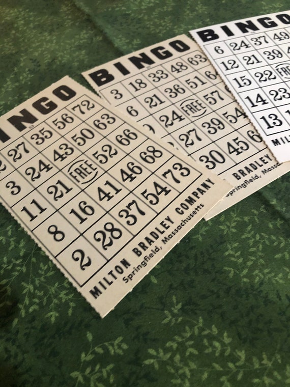 1960s Vintage Bingo Cards - Etsy
