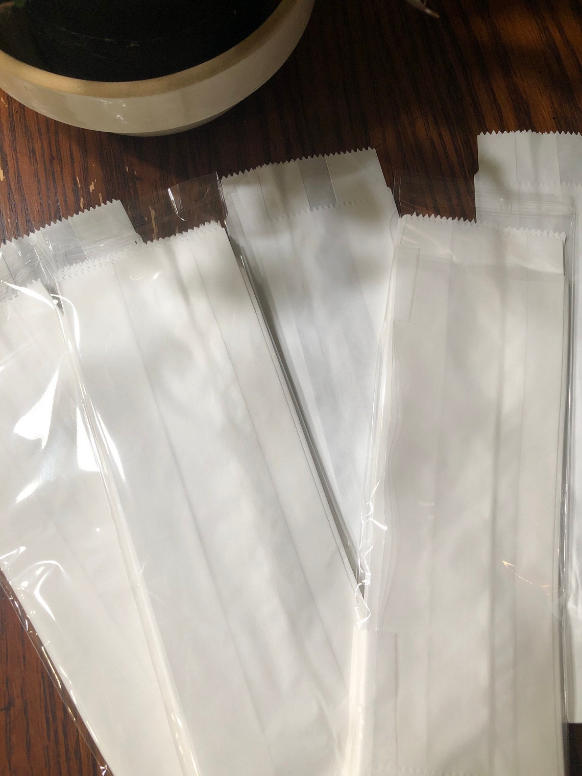 10 Tall Thin Glassine Bags Etsy