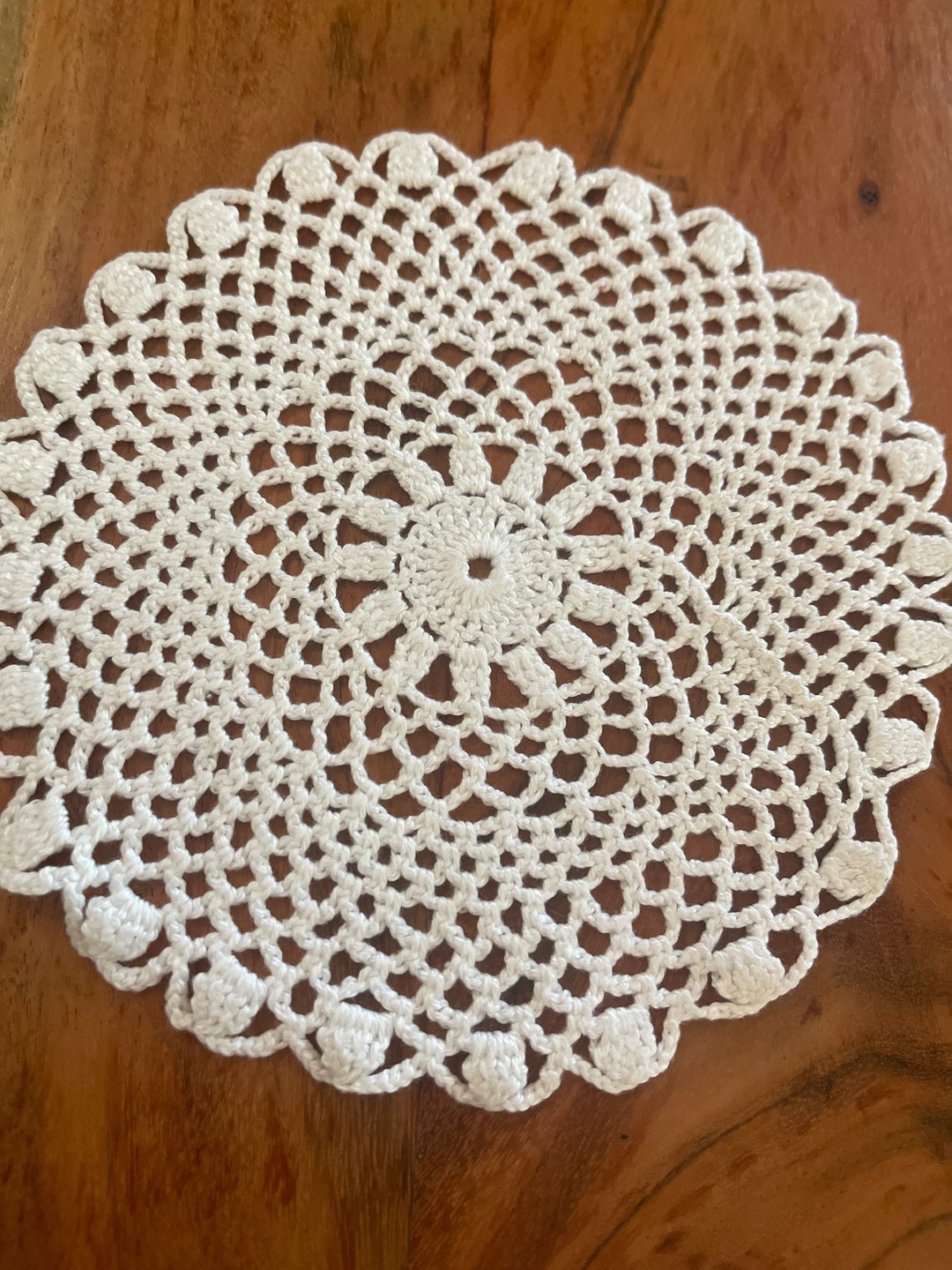 1 Beautiful Vintage Linen Doily D136 Etsy