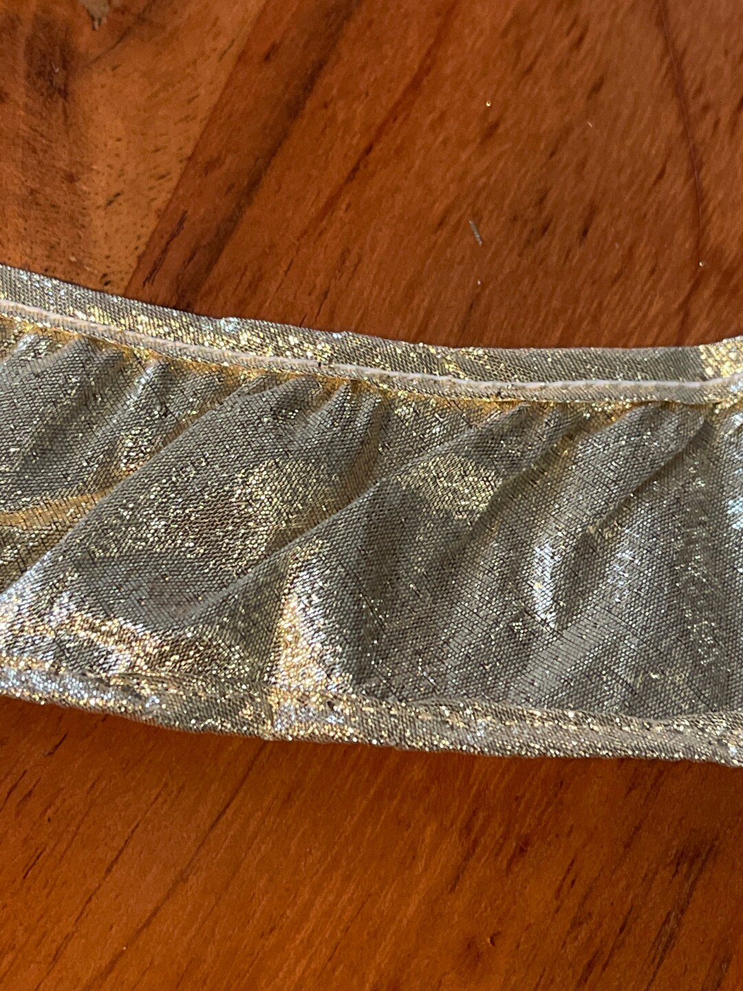 Metallic Gold Ruffled Lace Trim - 31