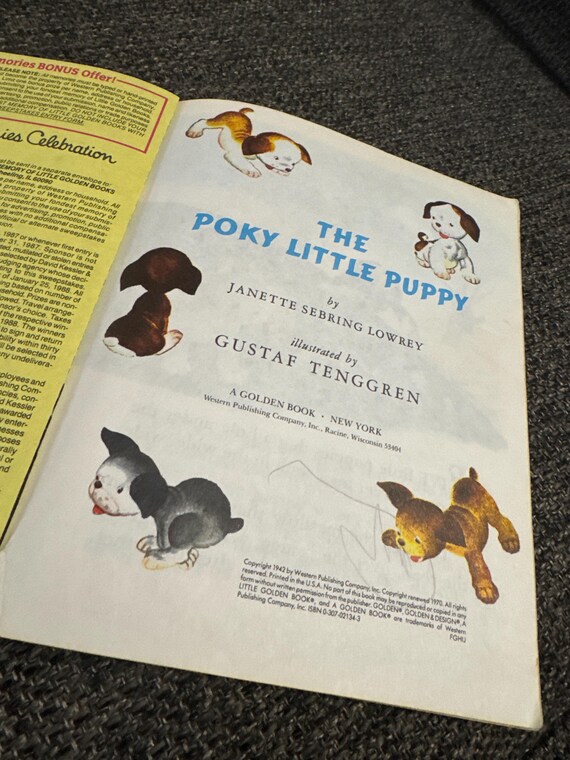 The Poky Little Puppy (little Golden Book) 1942 - Etsy