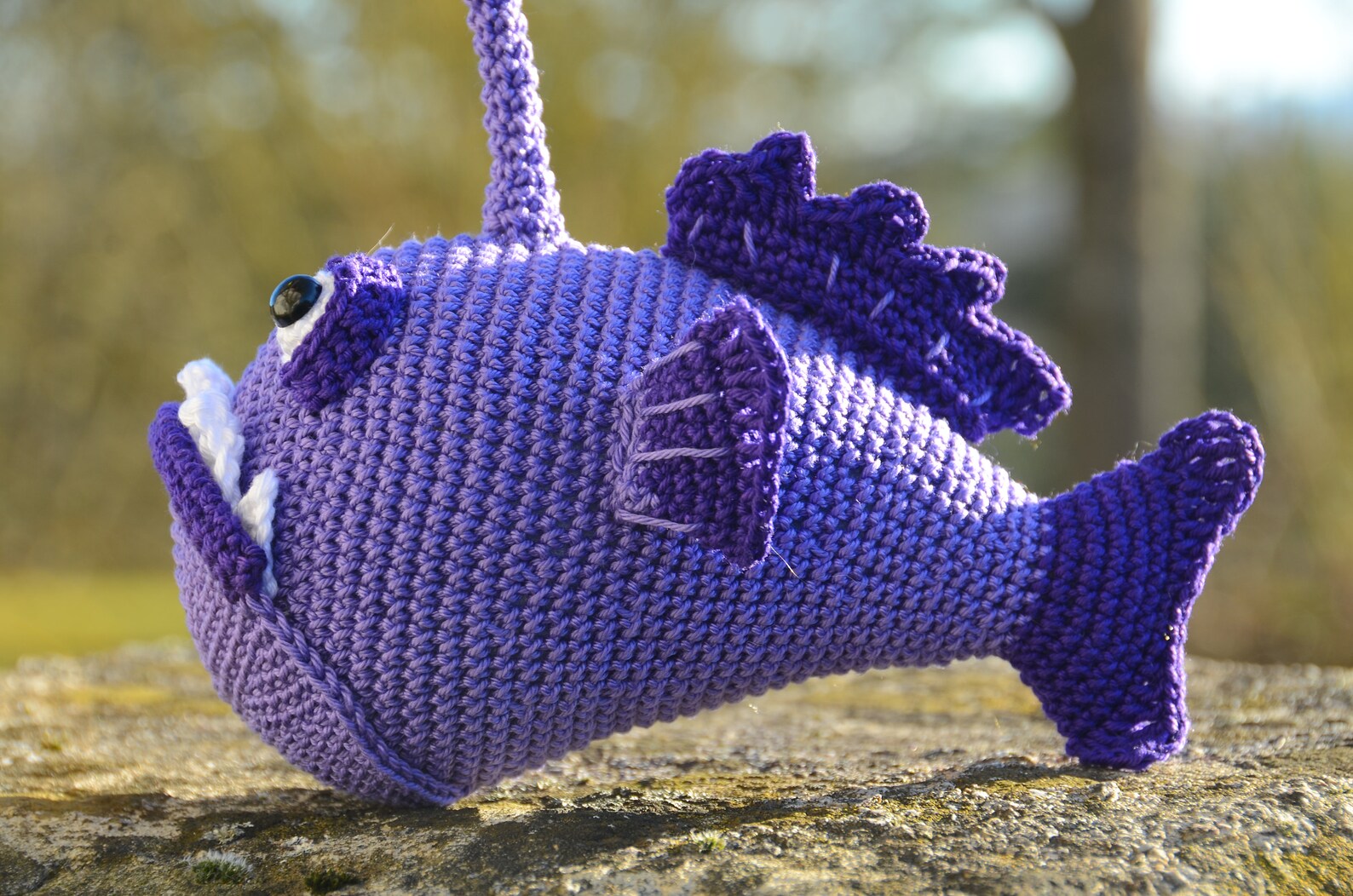 Anglerfish crochet anglerfish amigurumi anglerfish handmade Etsy