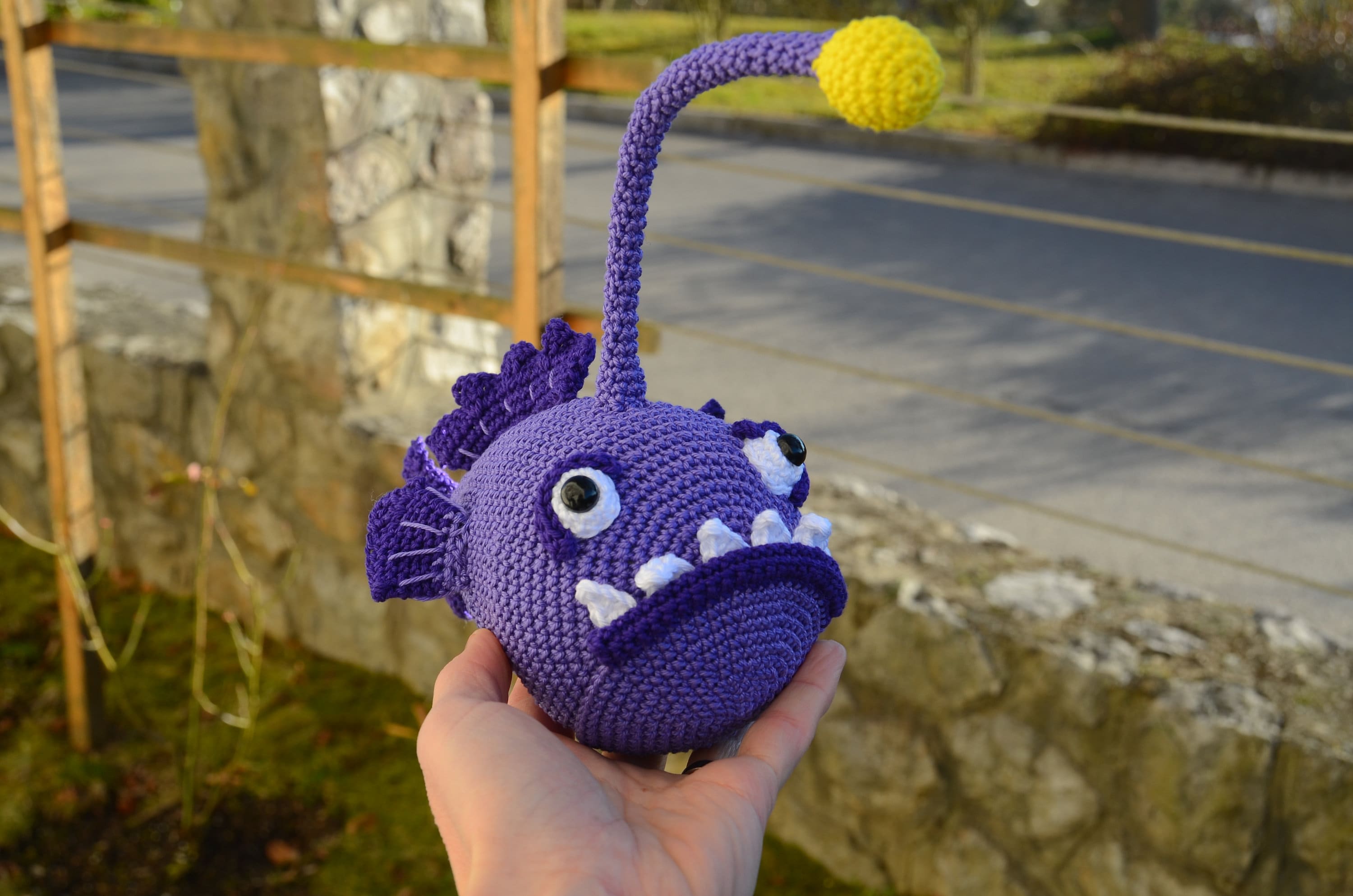 Anglerfish crochet anglerfish amigurumi anglerfish pescador Etsy