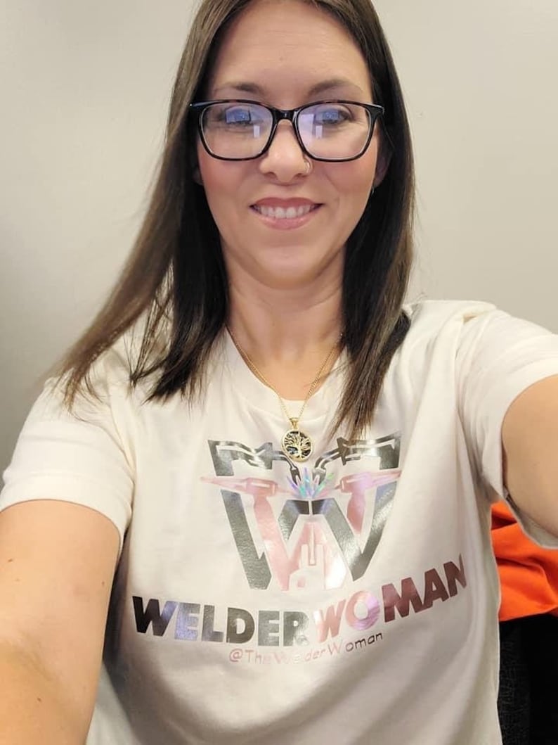 Welder Woman T-Shirt, Woman Welder T-shirt, Female Welder T-shirt, Girl Welder T-shirt, Welder T-shirt image 1