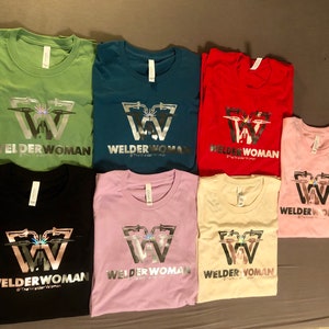 Welder Woman T-Shirt, Woman Welder T-shirt, Female Welder T-shirt, Girl Welder T-shirt, Welder T-shirt image 10