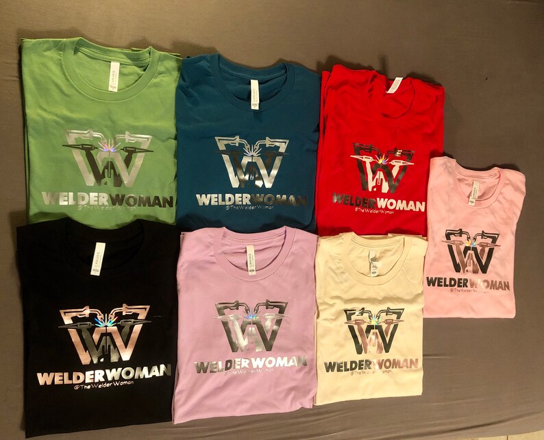 Welder Woman T-Shirt, Woman Welder T-shirt, Female Welder T-shirt, Girl Welder T-shirt, Welder T-shirt image 10