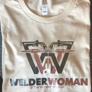 Welder Woman T-Shirt, Woman Welder T-shirt, Female Welder T-shirt, Girl Welder T-shirt, Welder T-shirt White