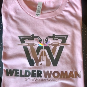 Welder Woman T-Shirt, Woman Welder T-shirt, Female Welder T-shirt, Girl Welder T-shirt, Welder T-shirt Pink