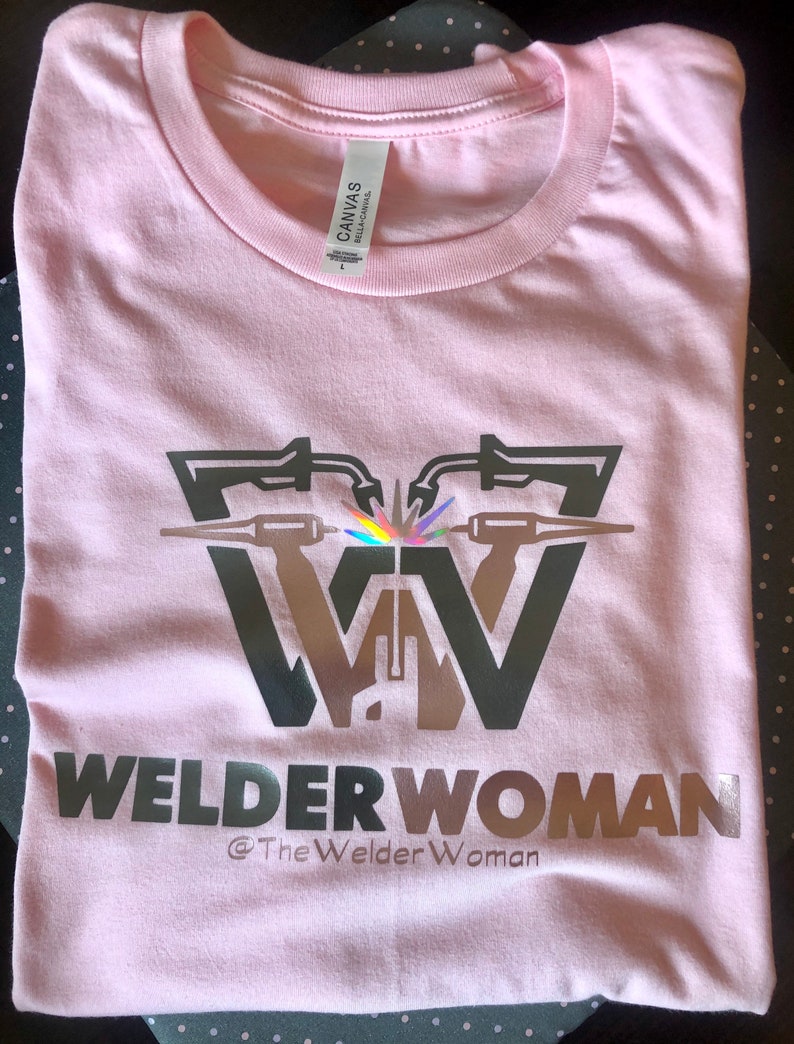 Welder Woman T-Shirt, Woman Welder T-shirt, Female Welder T-shirt, Girl Welder T-shirt, Welder T-shirt Pink