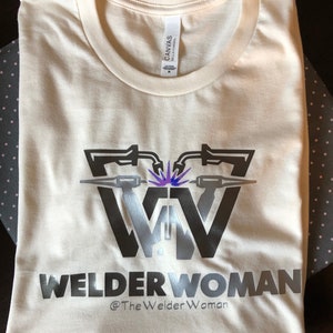 Welder Woman T-Shirt, Woman Welder T-shirt, Female Welder T-shirt, Girl Welder T-shirt, Welder T-shirt image 5