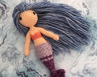 Crochet Pattern: Mermaid Doll Britt Amigurumi - Instant PDF Download - English (US), Dutch - Amilishly