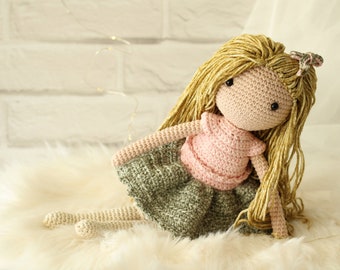 Haakpatroon: Lappenpop Emma Amigurumi - Instant PDF Download - Engels (VS), Nederlands - Amilishly