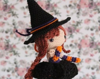 Crochet Pattern: Witch Doll Nimue Amigurumi - Instant PDF Download - English (US), Dutch - Amilishly