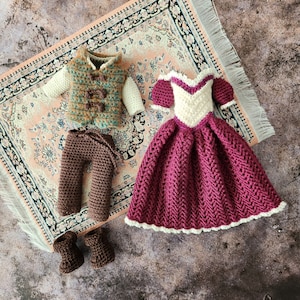 Crochet Doll Clothes Pattern: Tower Prince & Princess Amigurumi Clothes Pattern / ENG + NL / Clothes Only / Pdf Pattern / Instant Download