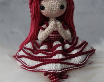 Crochet Pattern: Candy Cane Doll Sive Amigurumi - Instant PDF Download - English (US), Dutch - Amilishly
