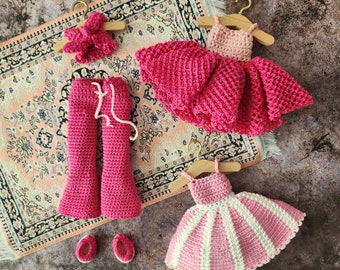 Crochet Doll Clothes Pattern: Elsa Loves Pink Amigurumi Clothes Pattern / ENG + NL / Clothes Only / Pdf Pattern / Instant Download