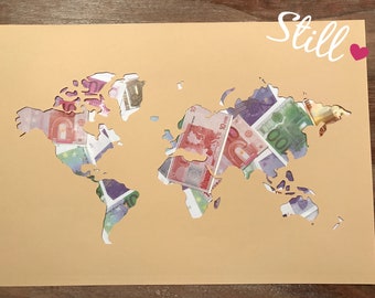 Money Gift *World Map*