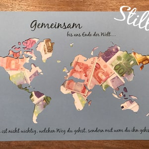 Geldcadeau *Wereldkaart* Samen *Belangrijk*