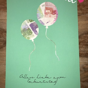 Regalo de dinero *Globos* Cumpleaños