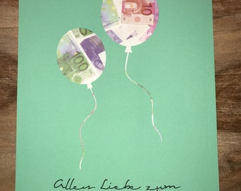 Money Gift *Balloons* Birthday